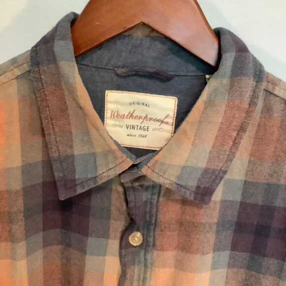 🍂 Weatherproof Plaid Flannel Shirt – Men’s XL – Outdoor Fall Vibes - Picture 2 of 15